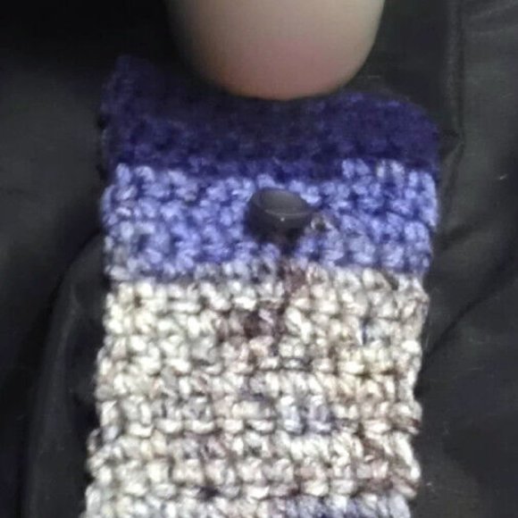 Blue Coffee Mug Cozy Keep It Hot Cover Cup Sleeve Crochet Cozi Tea Drink NWT - Picture 4 of 7